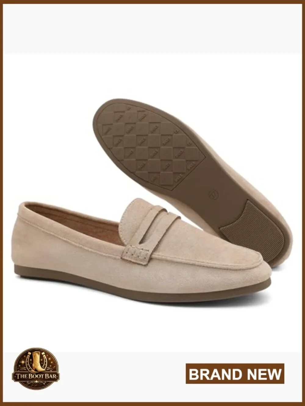 Faux Suede Penny Loafers Slip On Flats Lightweight Comfortable Walking Shoes